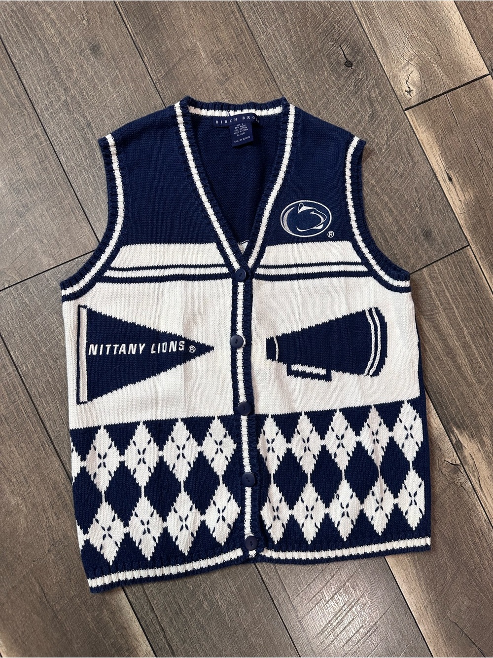Birch Bros Vintage Penn State Nittany Lions Knit Sweater Vest